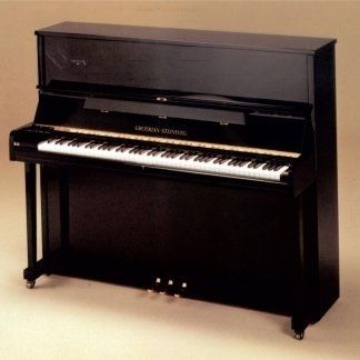 pianoforte nero con tre pedali