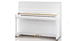 pianoforte bianco verticale