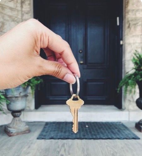 New Home Buyer Getting the Keys