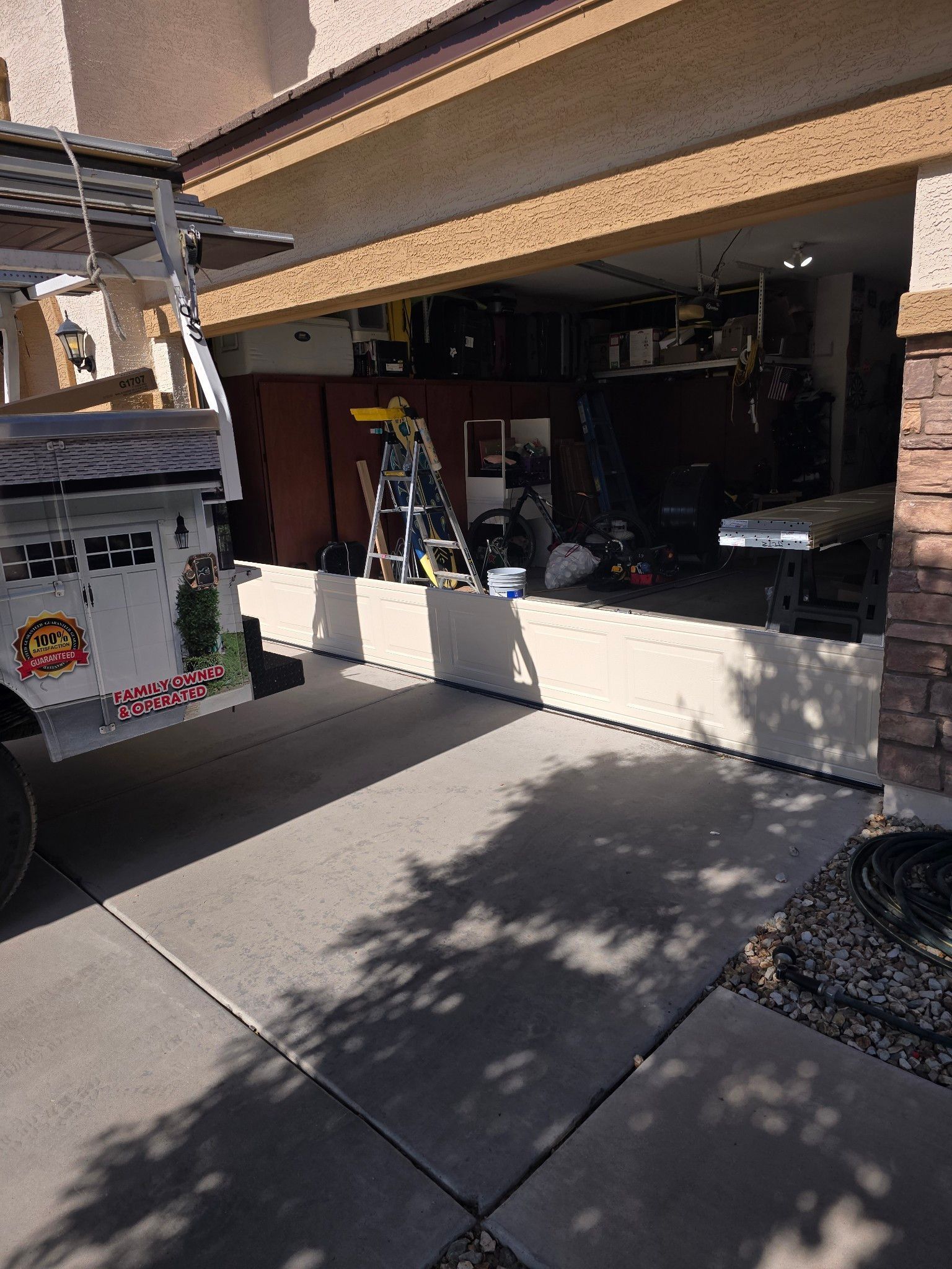 Changing-garage-door-panels-for-a-new-door