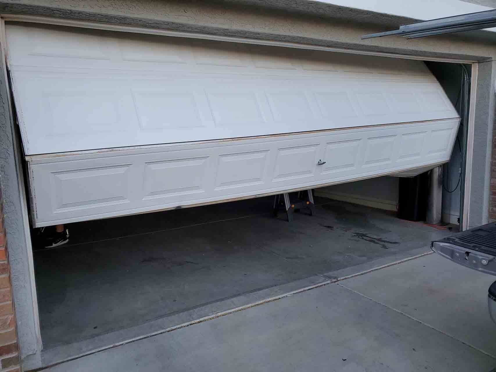 Sleek and modern Avondale garage door installation in progress.