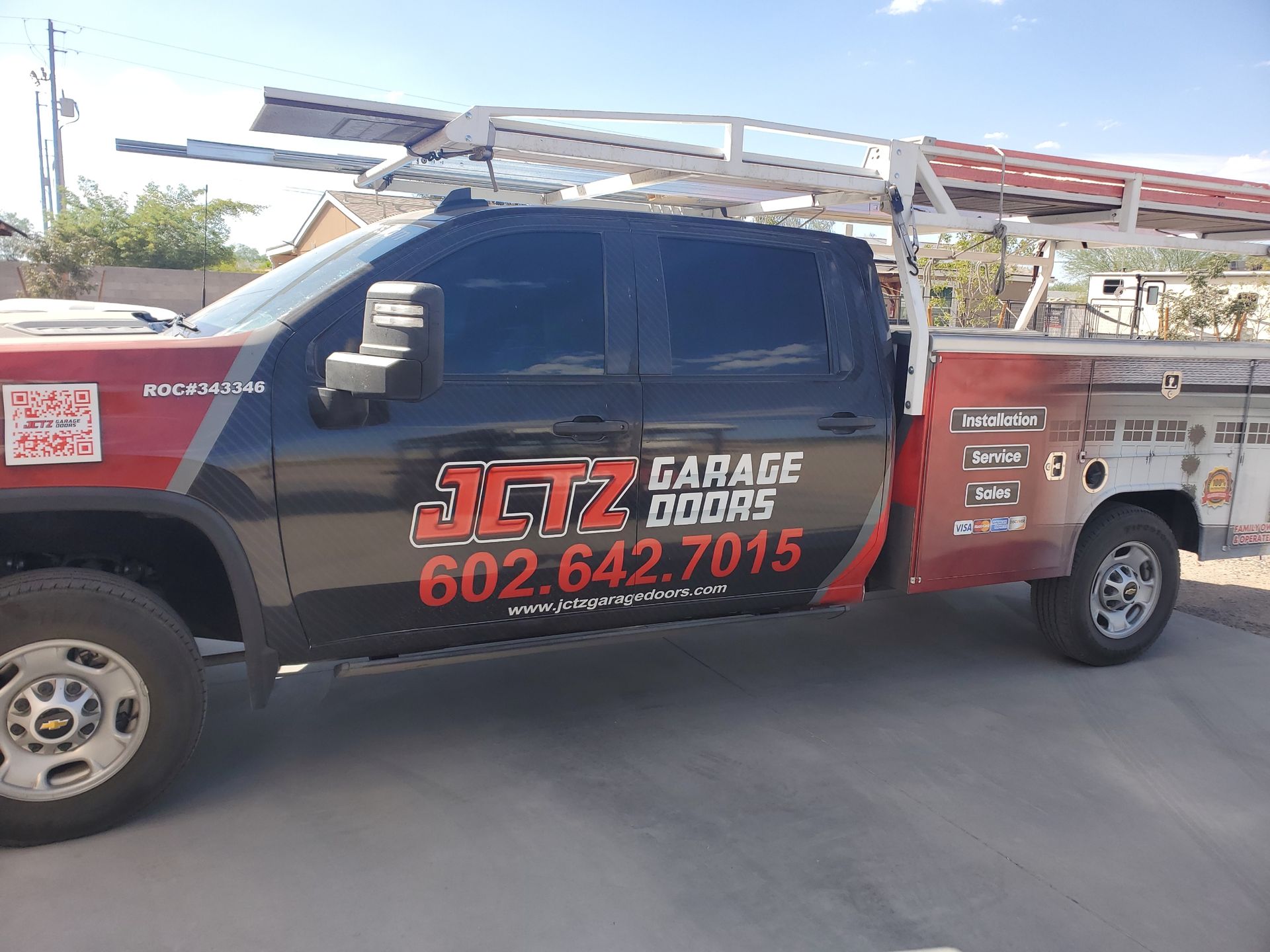Jctz-garage-doors-work-truck-buckeye-az