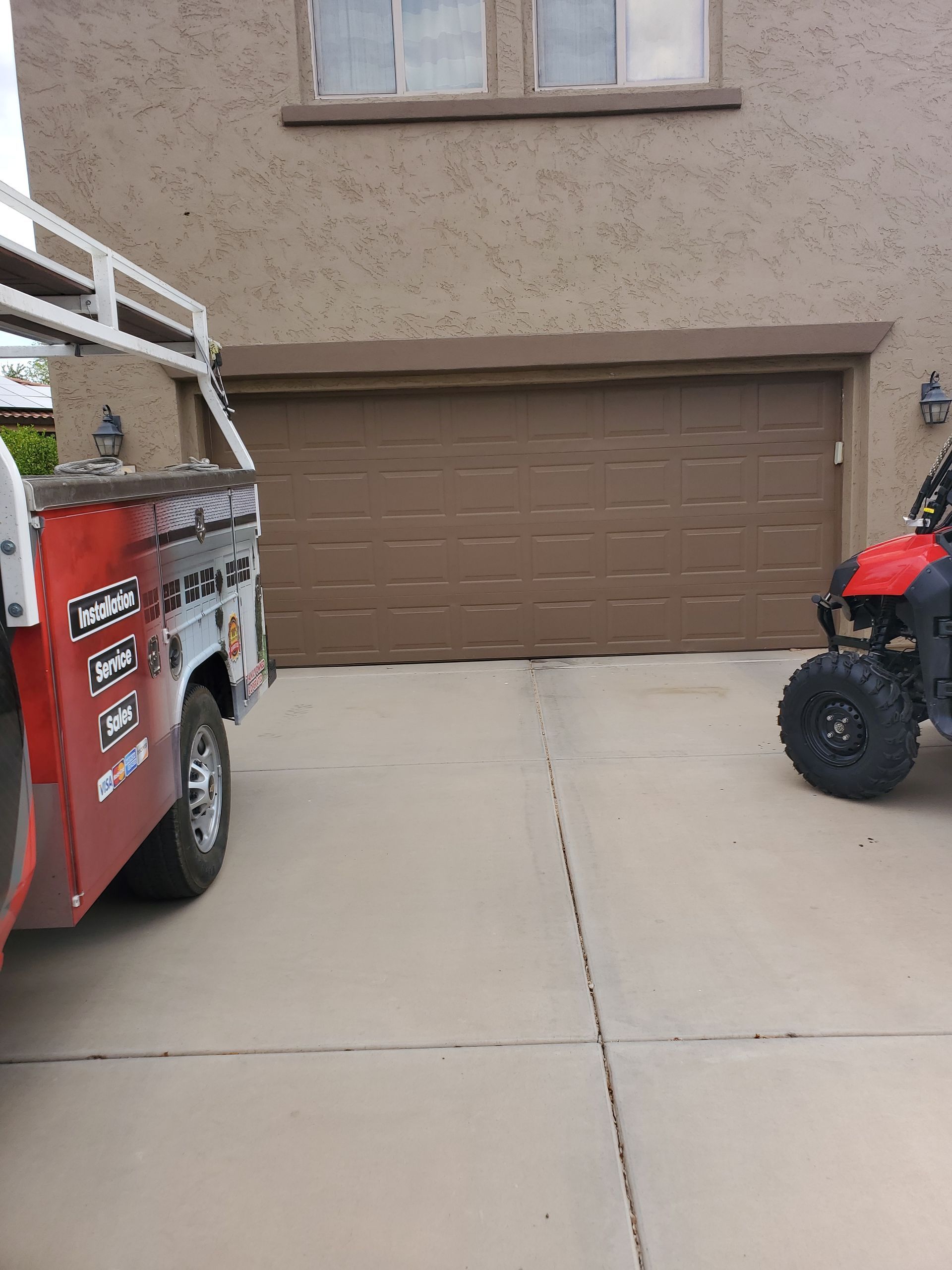 New-garage-door-before-buckeye-az
