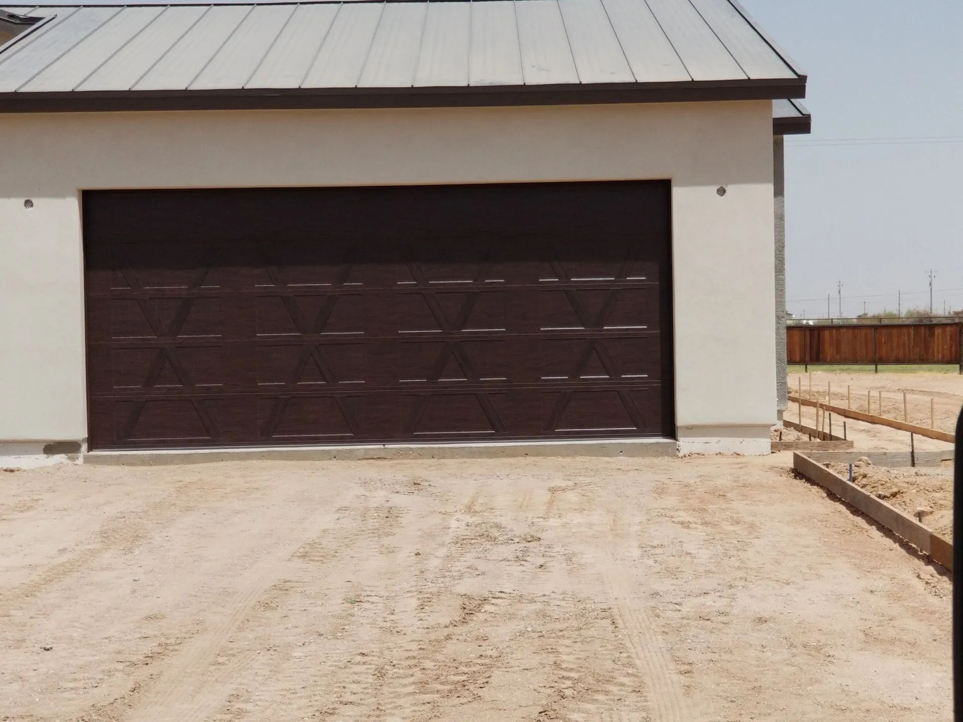 Sleek and modern Avondale garage door installation in progress.