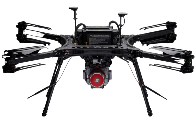 Front view of Harris Aerial HX8 Electric drone
