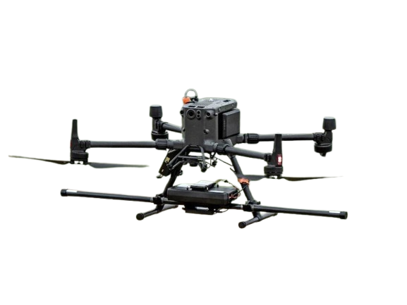 Front-view of a Sensys MagDrone R3 Magnetometer payload