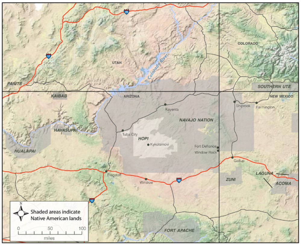 geographical area of the Four Corners Region
