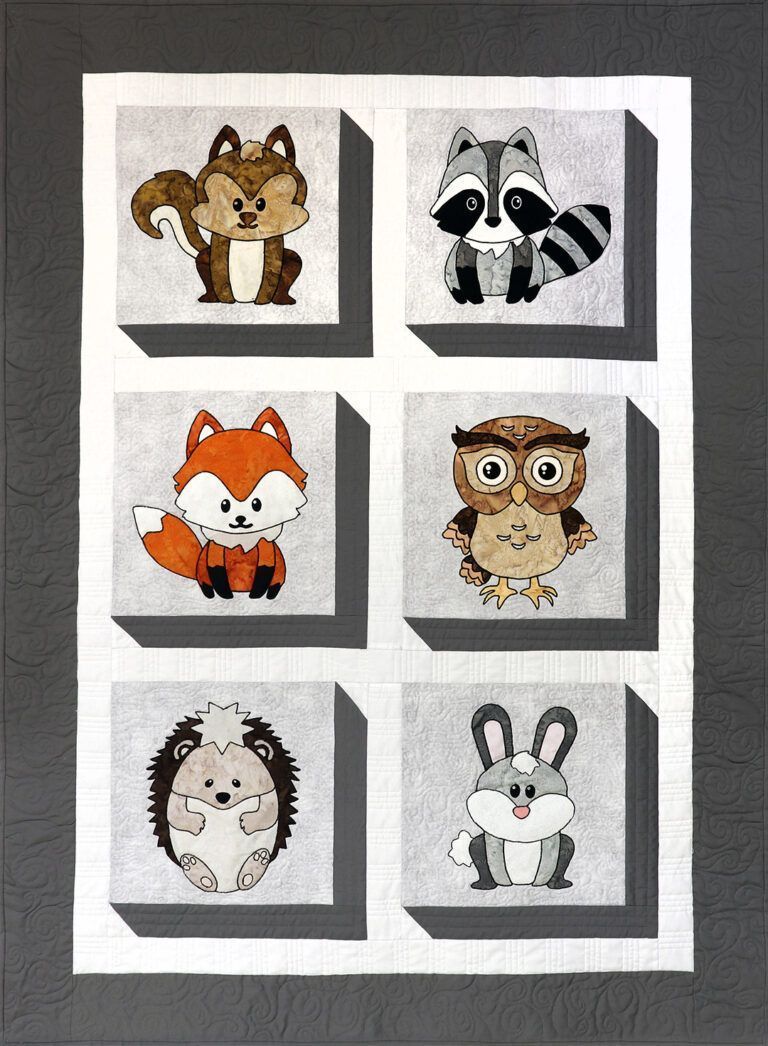 quilt appliques with animals