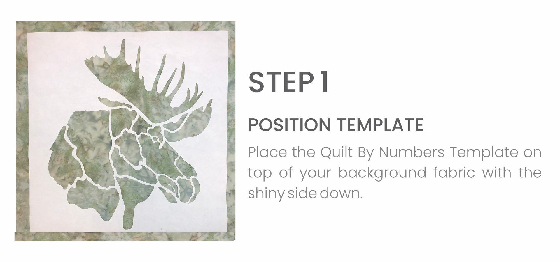 A picture of a moose head with numbers on it.