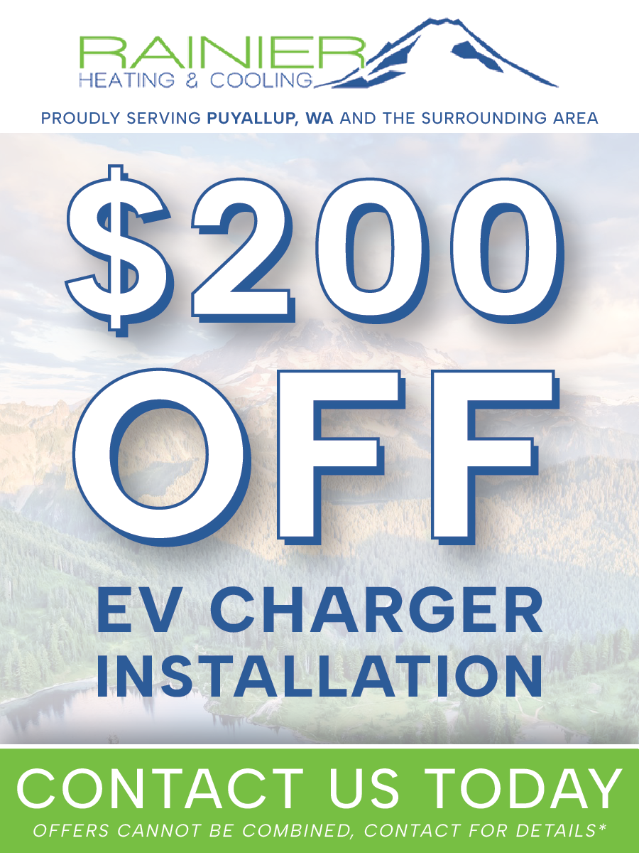 Advertisement for HVAC services, including air conditioning, heating, and solar, with a call to action.