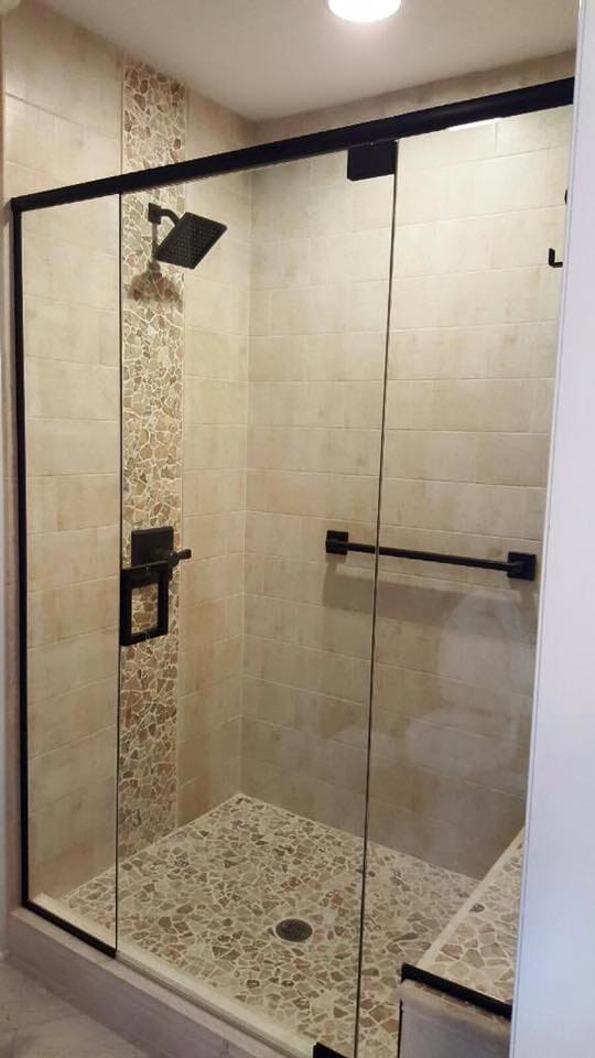 Custom Shower Door Enclosure - Glass Services in Des Moines, IA