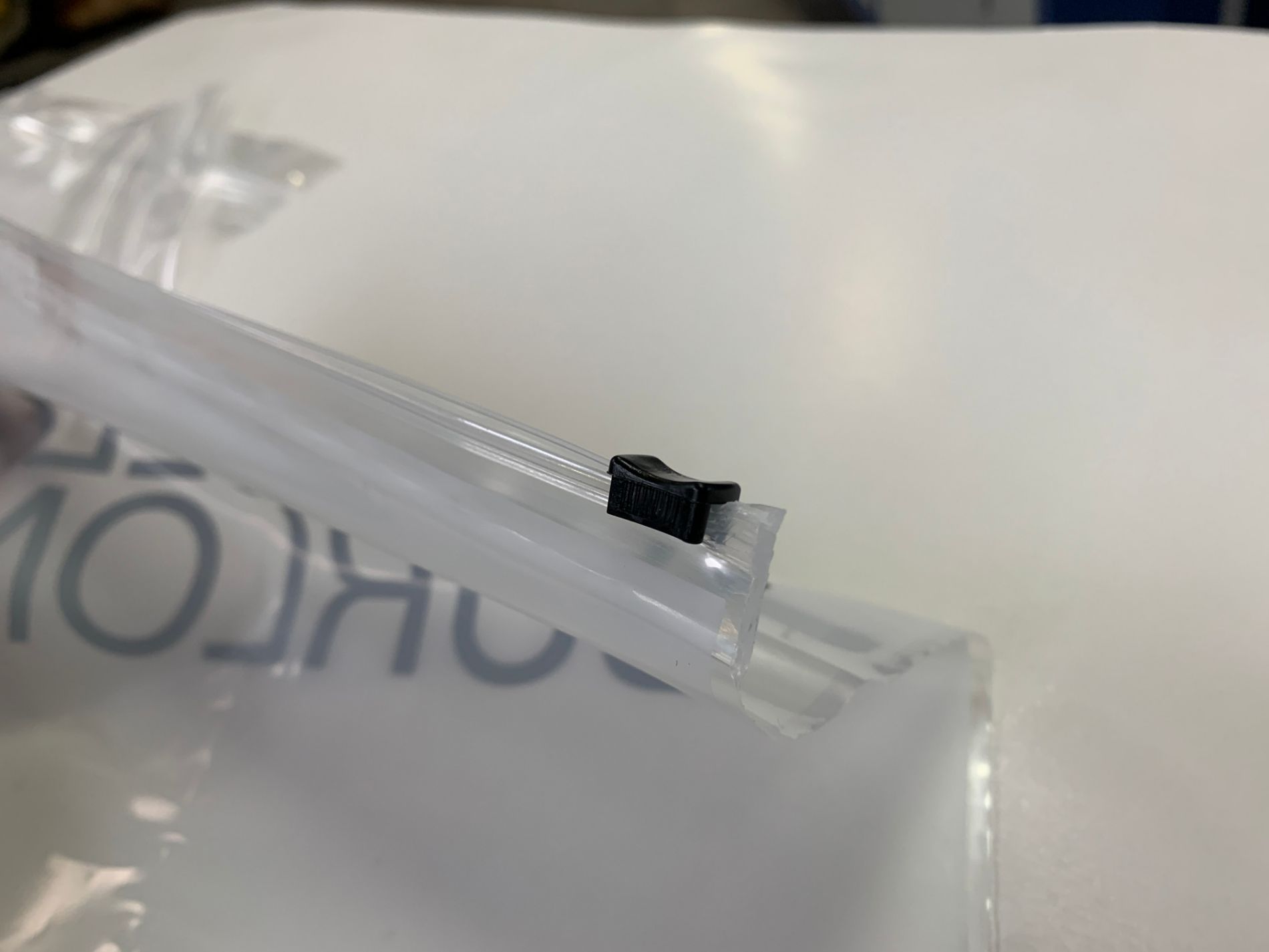 busta di plastica con chiusura ermetica