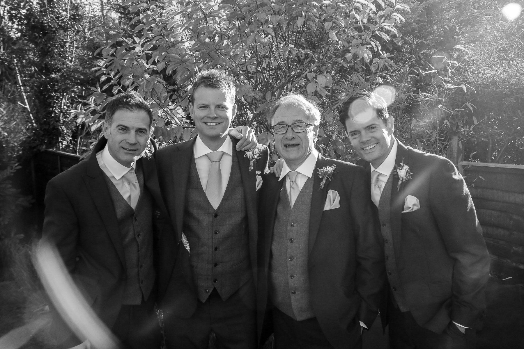 Groom with Dad and Brothers