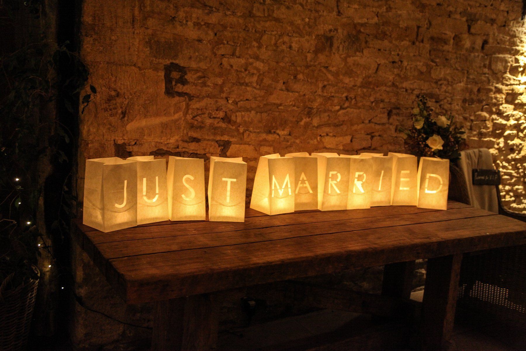 just married at cripps stone barn