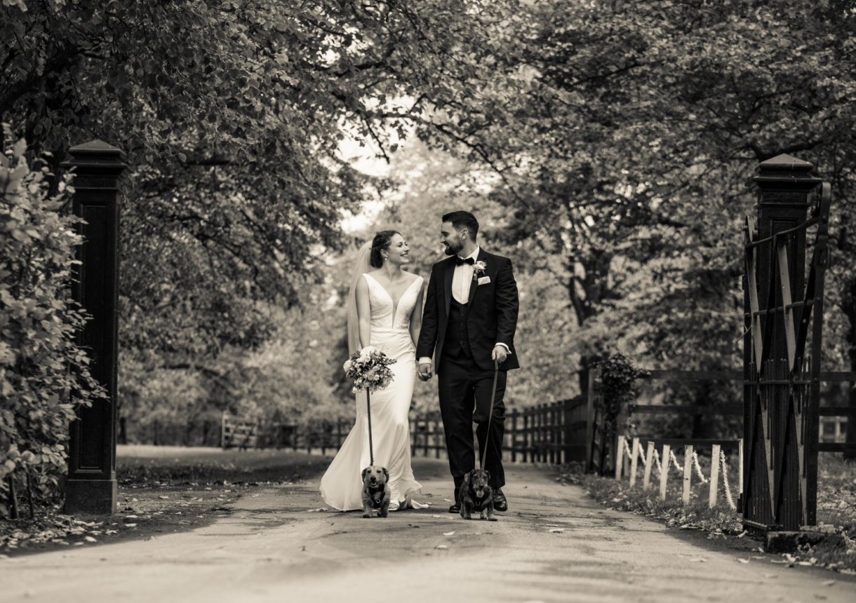 Catherine & James's wedding at Eastington Park in October