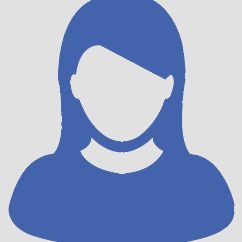 It is a silhouette of a woman without a face.