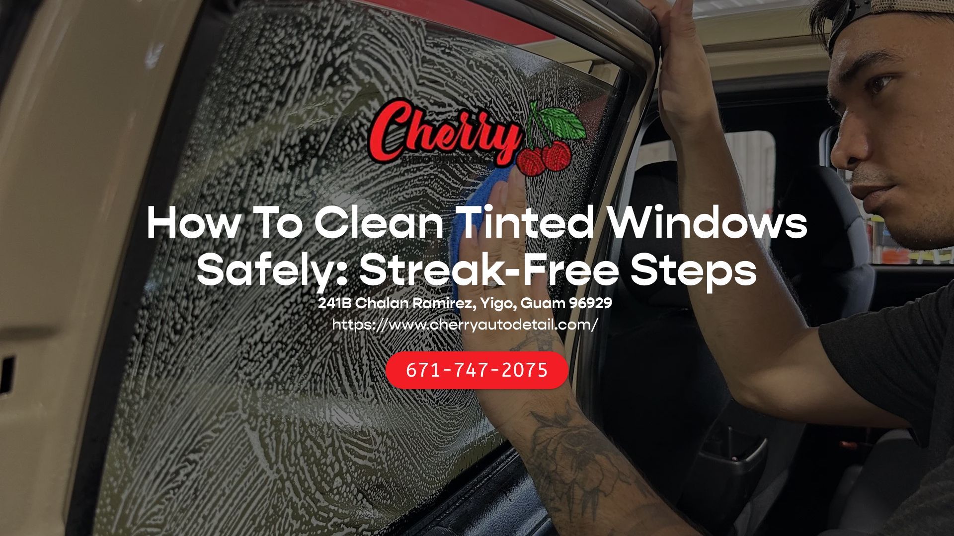 clean tinted windows