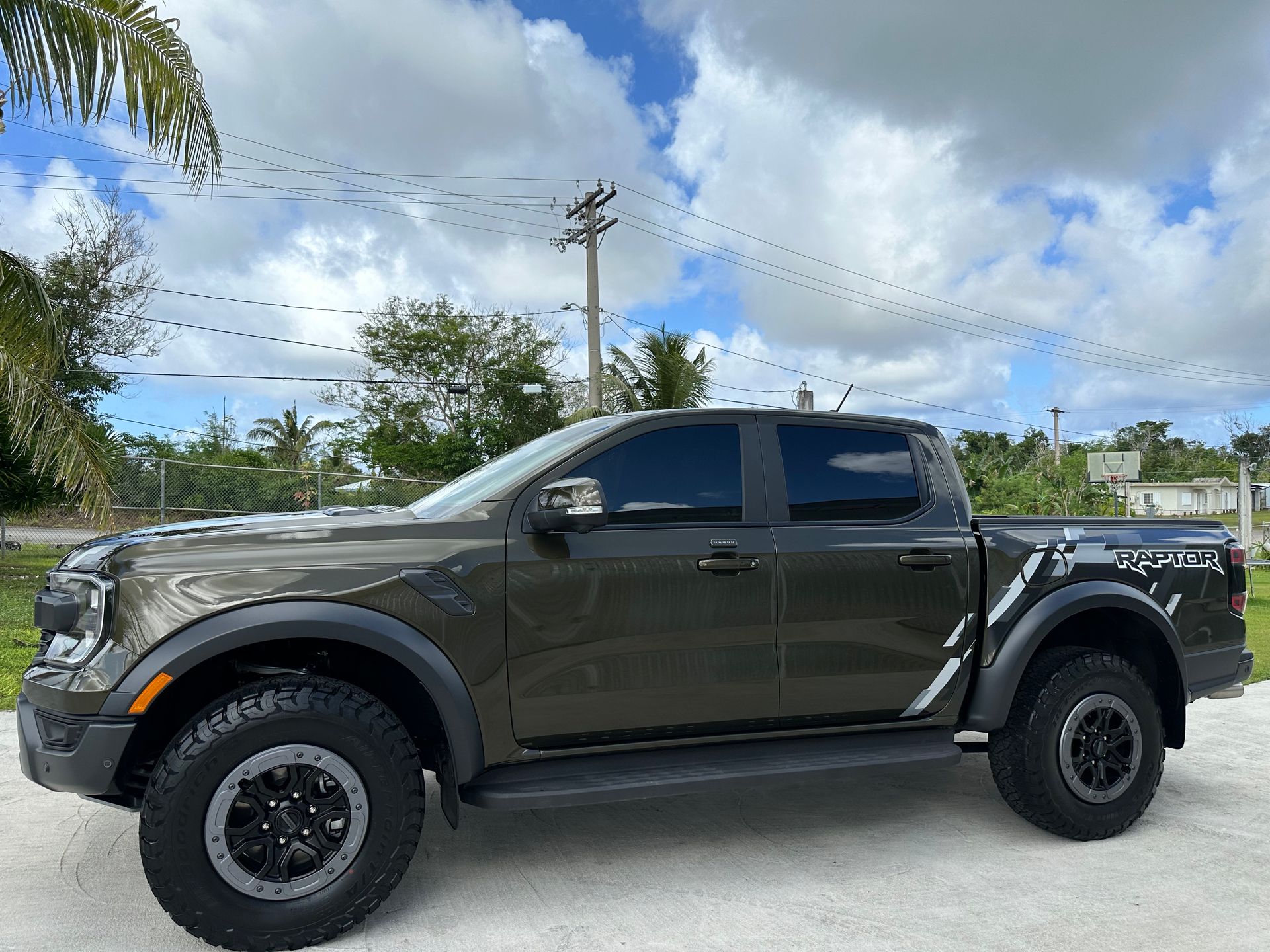 A toyota tundra is parked in a car dealership.