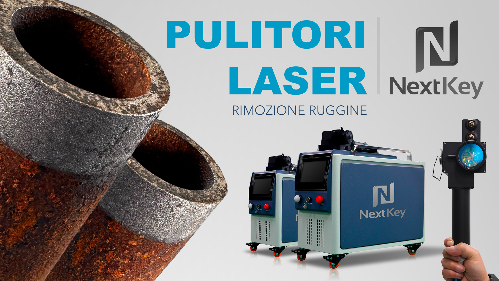 rimuovere la ruggine con il laser