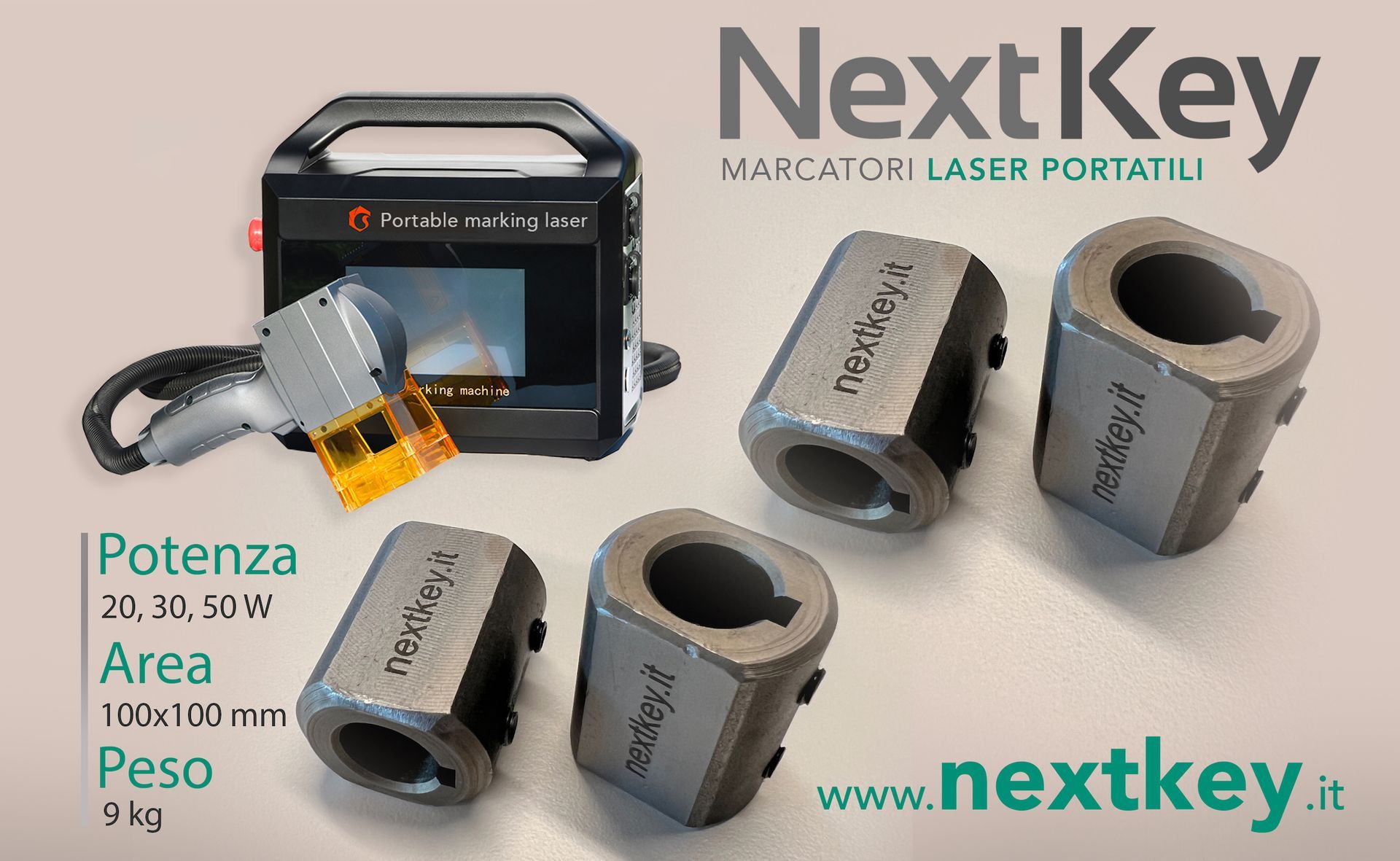 Marcatori laser portatili per il settore della meccanica di precisione
