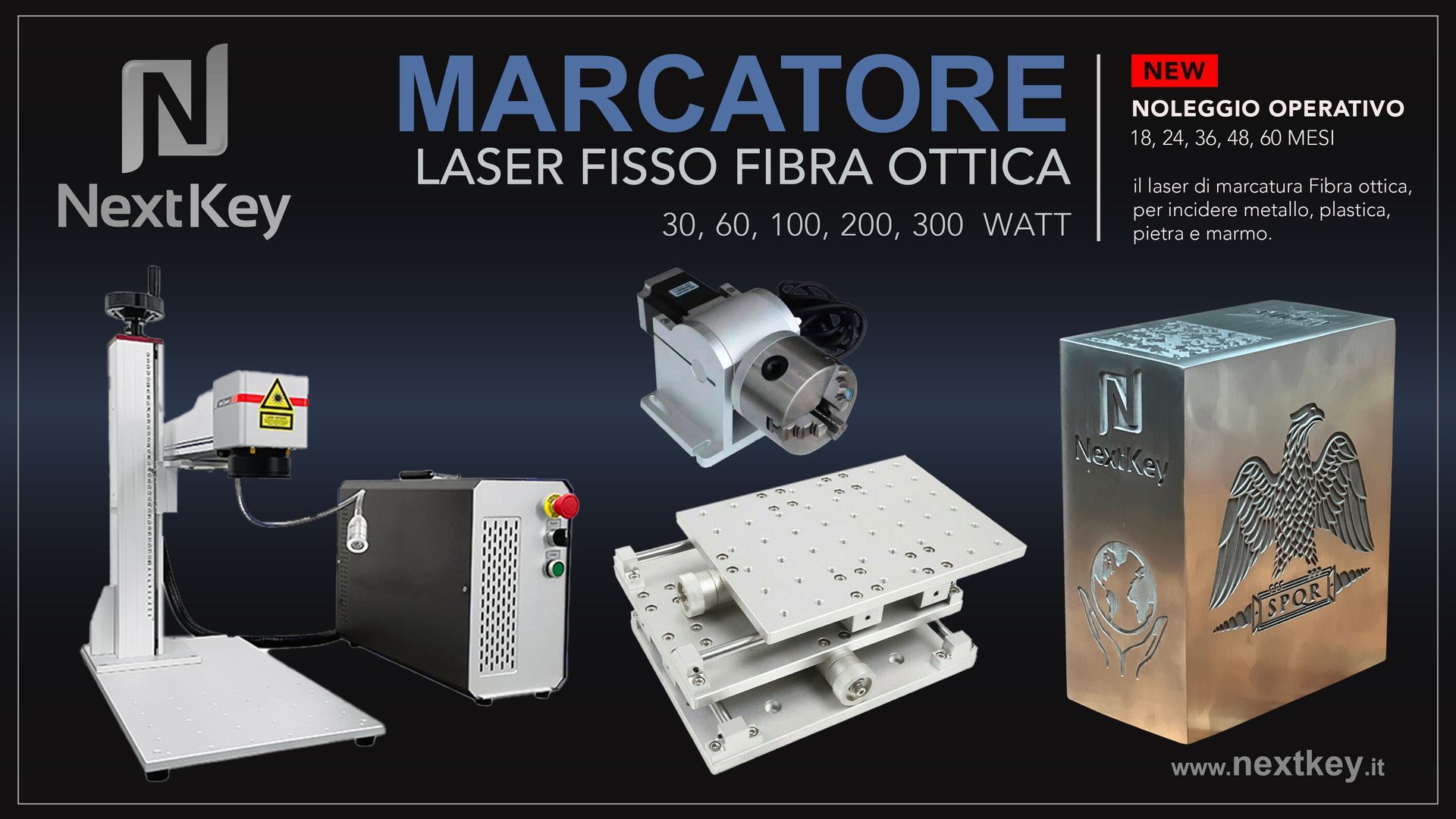 Marcatori laser fibra ottica