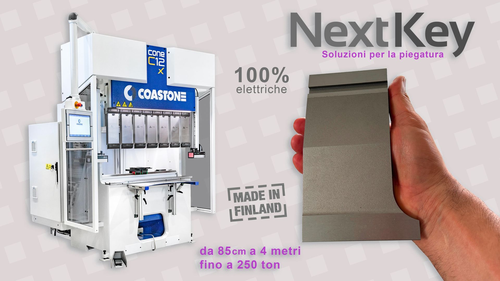 Macchine per piegare la lamiera 100% servo elettriche CoastOne Made in Finland