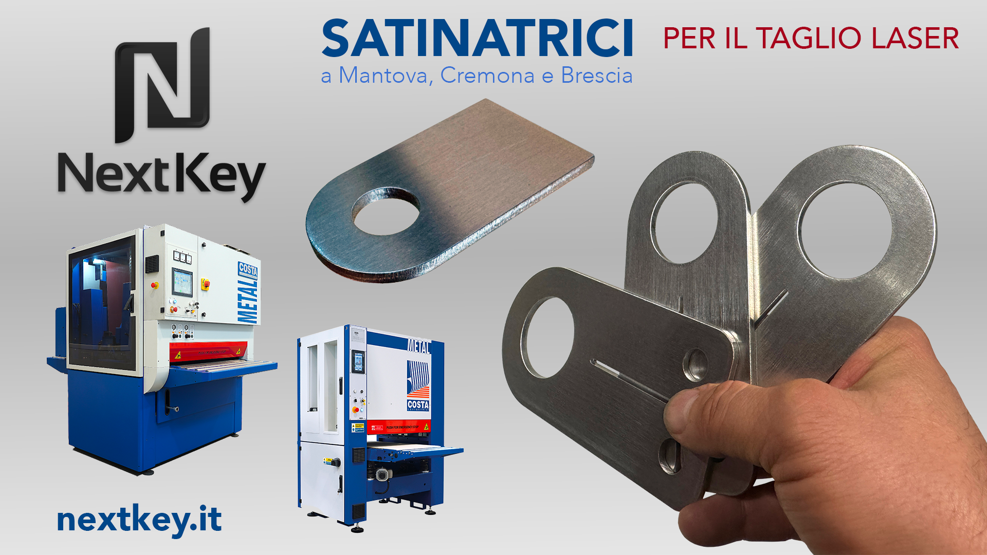 acciaio inox taglio laser e satinatura