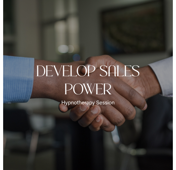 Develop Sales Power hypnosis session cover.