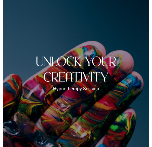 Unlock Your Creativity hypnosis session cover.