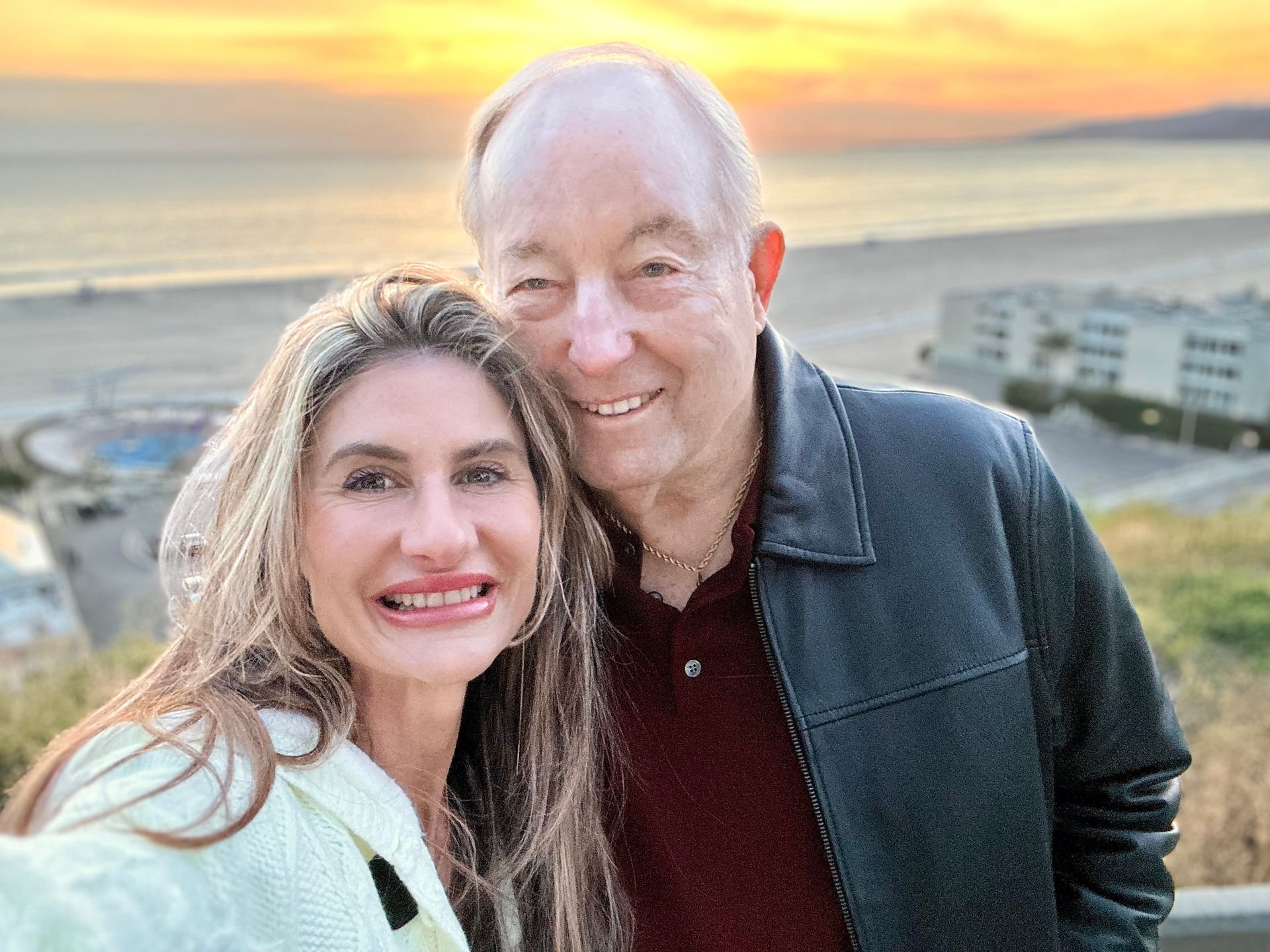 Baleny pictured with Don overlooking Santa Monica Beach