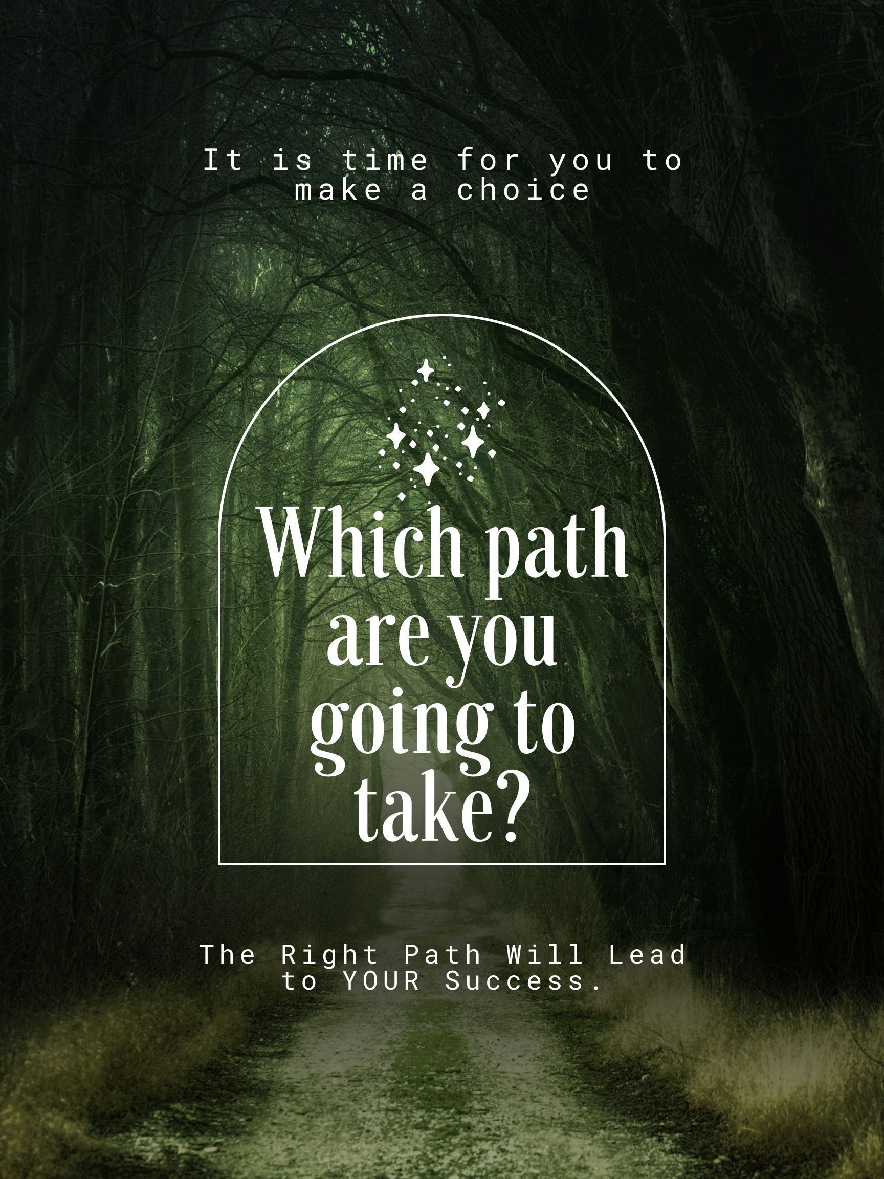 A sign asking which path are you going to take