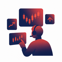 Icon illustrating trading process