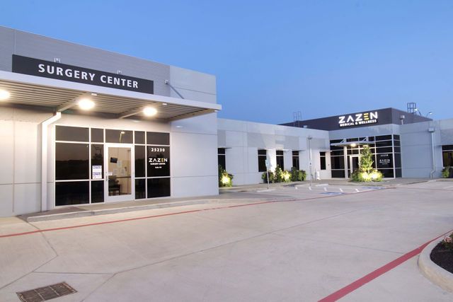 photo of the Zazen Surgery Center full building at night