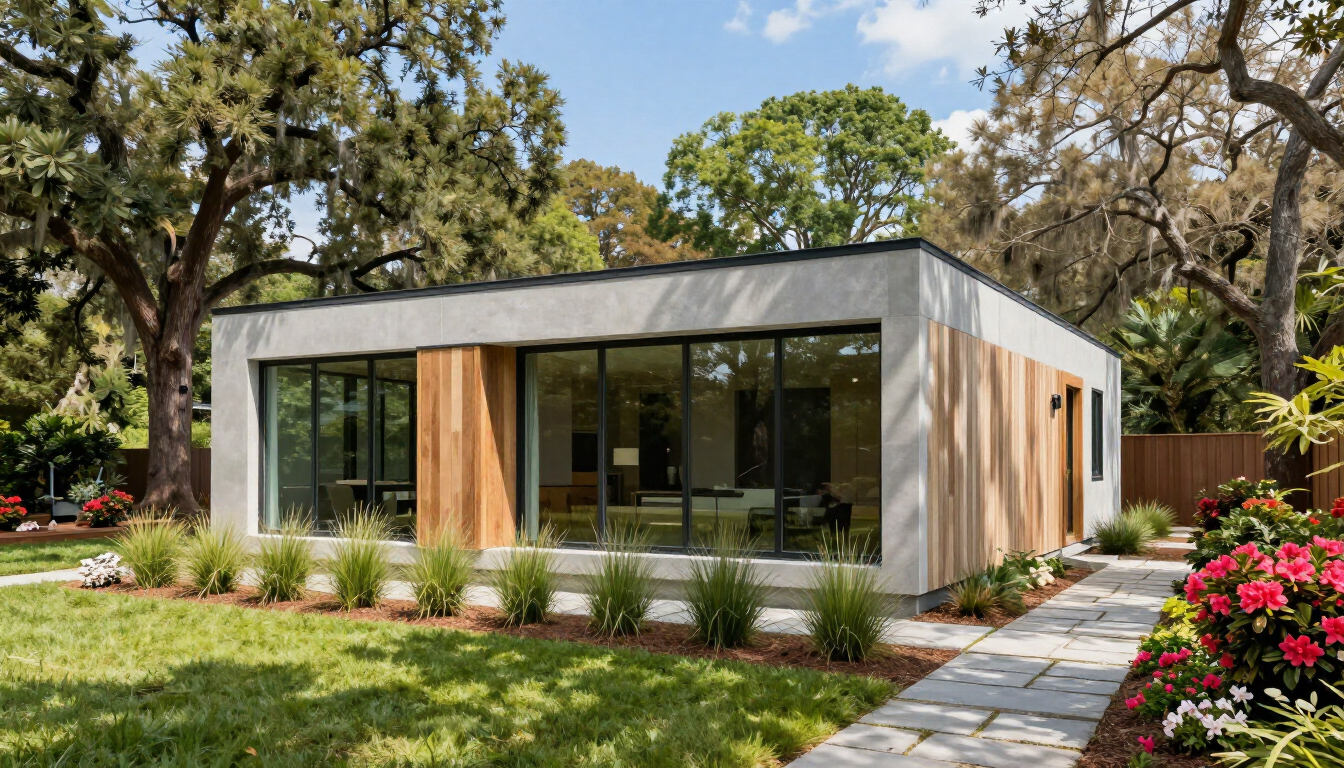 Modern backyard cottage in Greenville, South Carolina