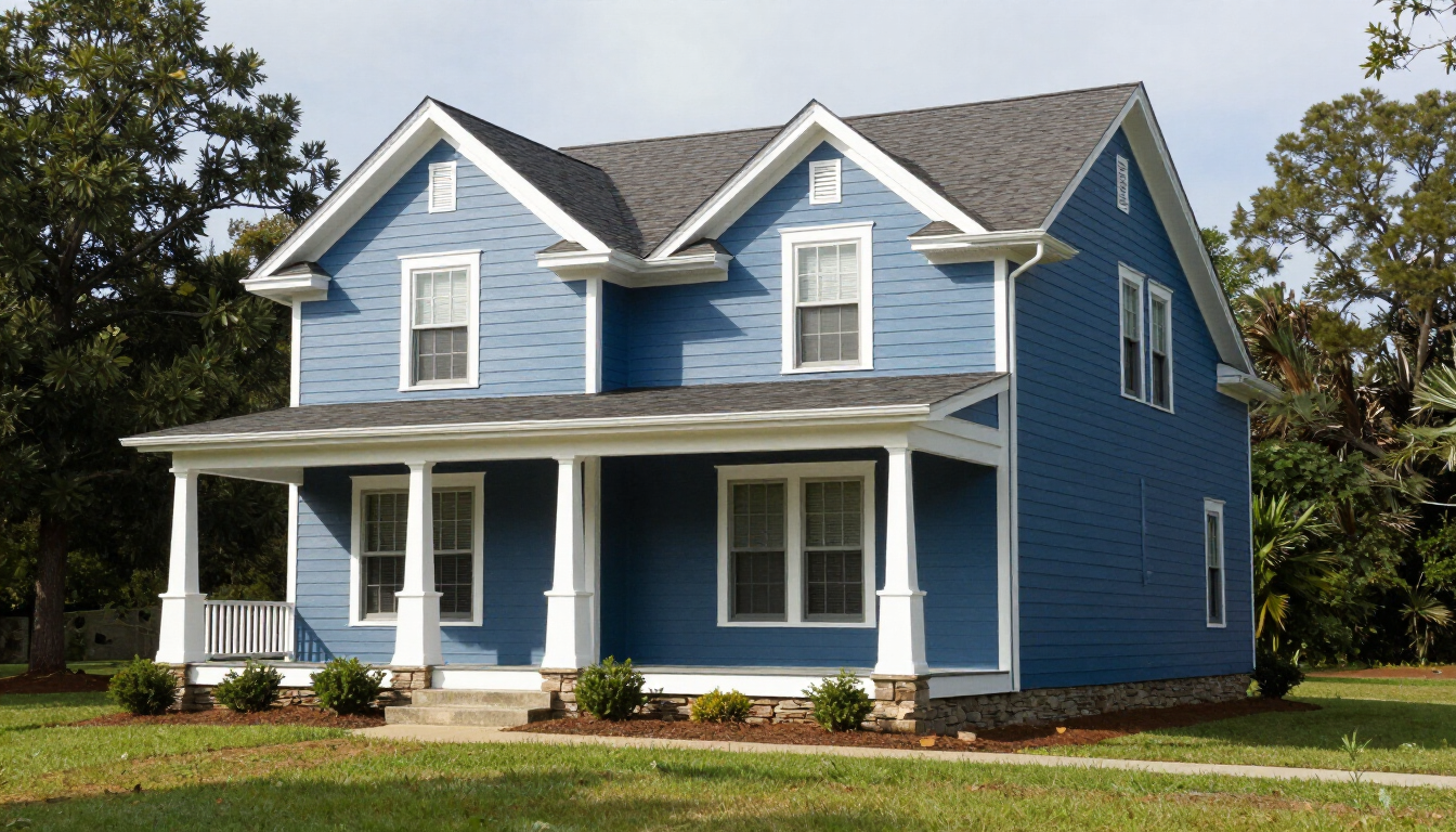 Modern two story home expansion