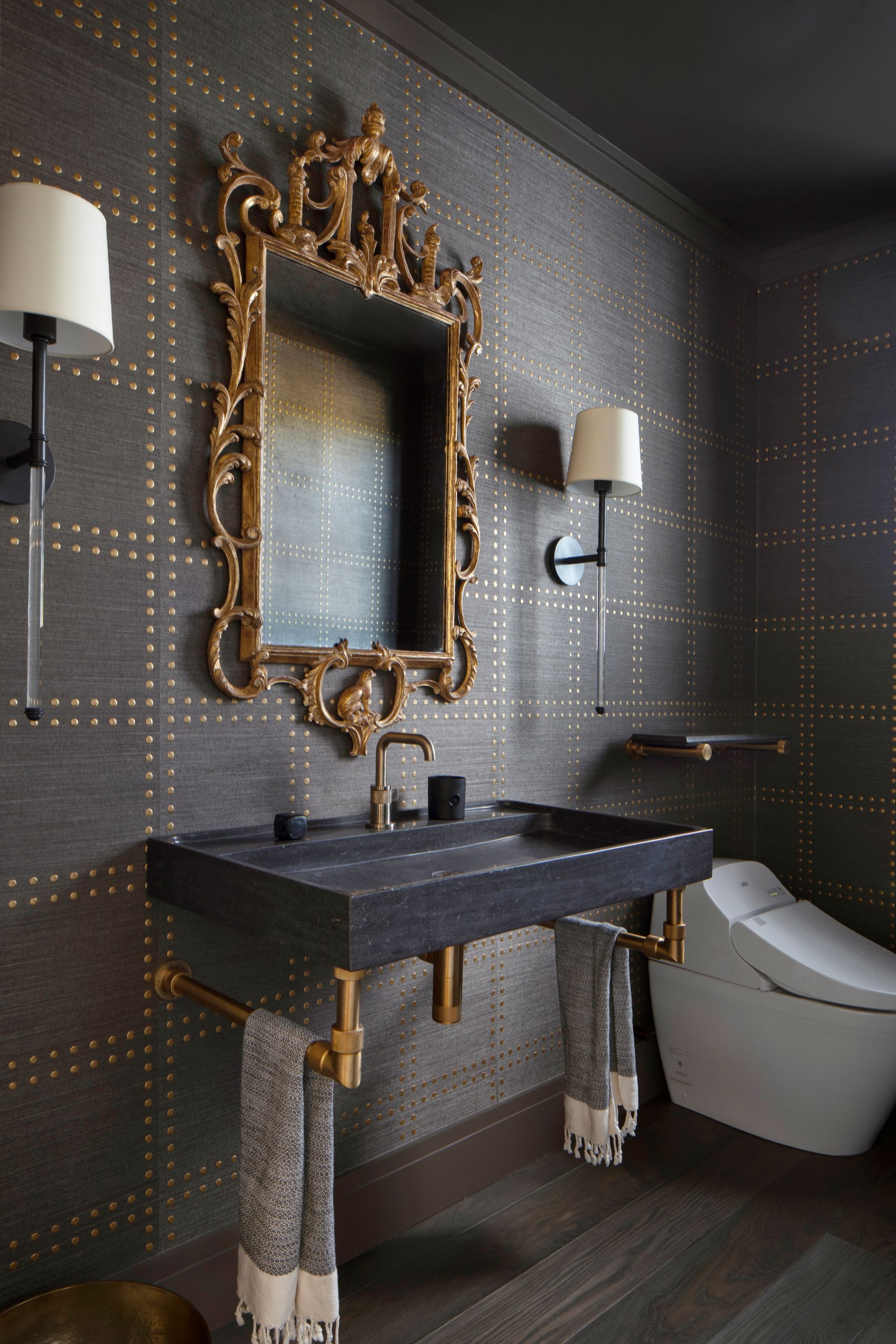 Elegant bathroom remodeled by Nunley Custom Homes in Greenville, SC.