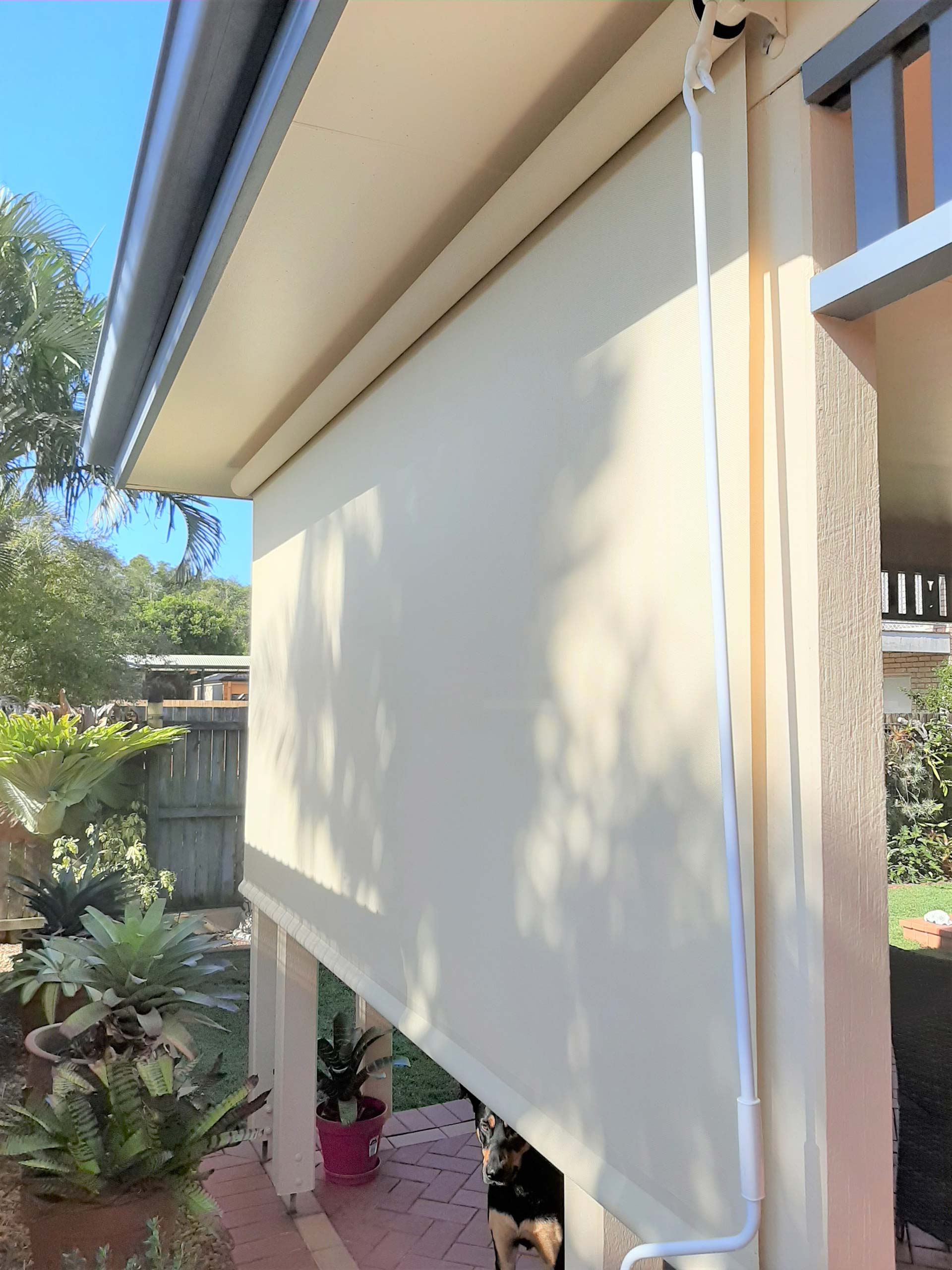 Crank Operated Outdoor Blinds