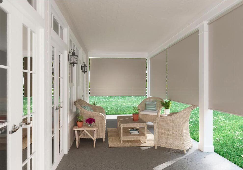 ECONOMY-SPRING OUTDOOR ROLLER BLINDS