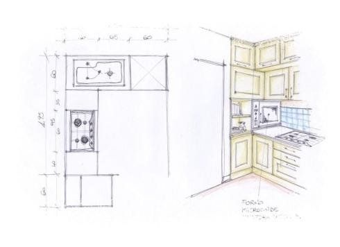disegno cucina derigo