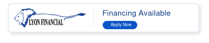 Lyon Financial banner with “Financing Available” and a blue “Apply Now” button