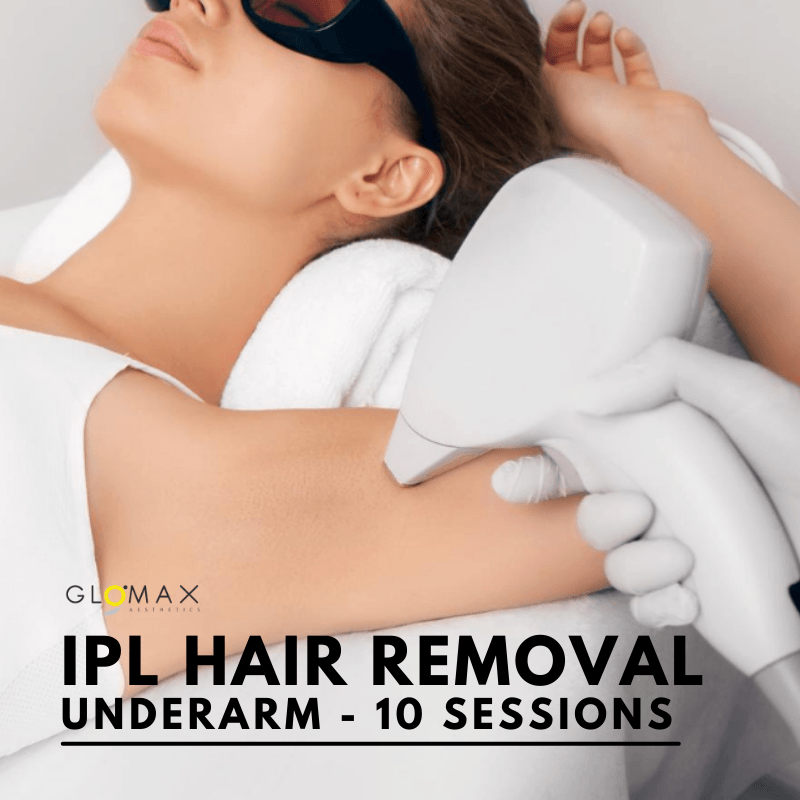 Glomax Aesthetics - 10 Sessions of IPL Hair Removal underarm at $439 only