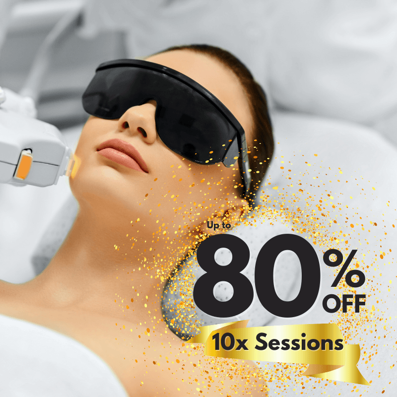 Glomax Aesthetics - 10 Sessions of IPL Hair Removal underarm at $439 only