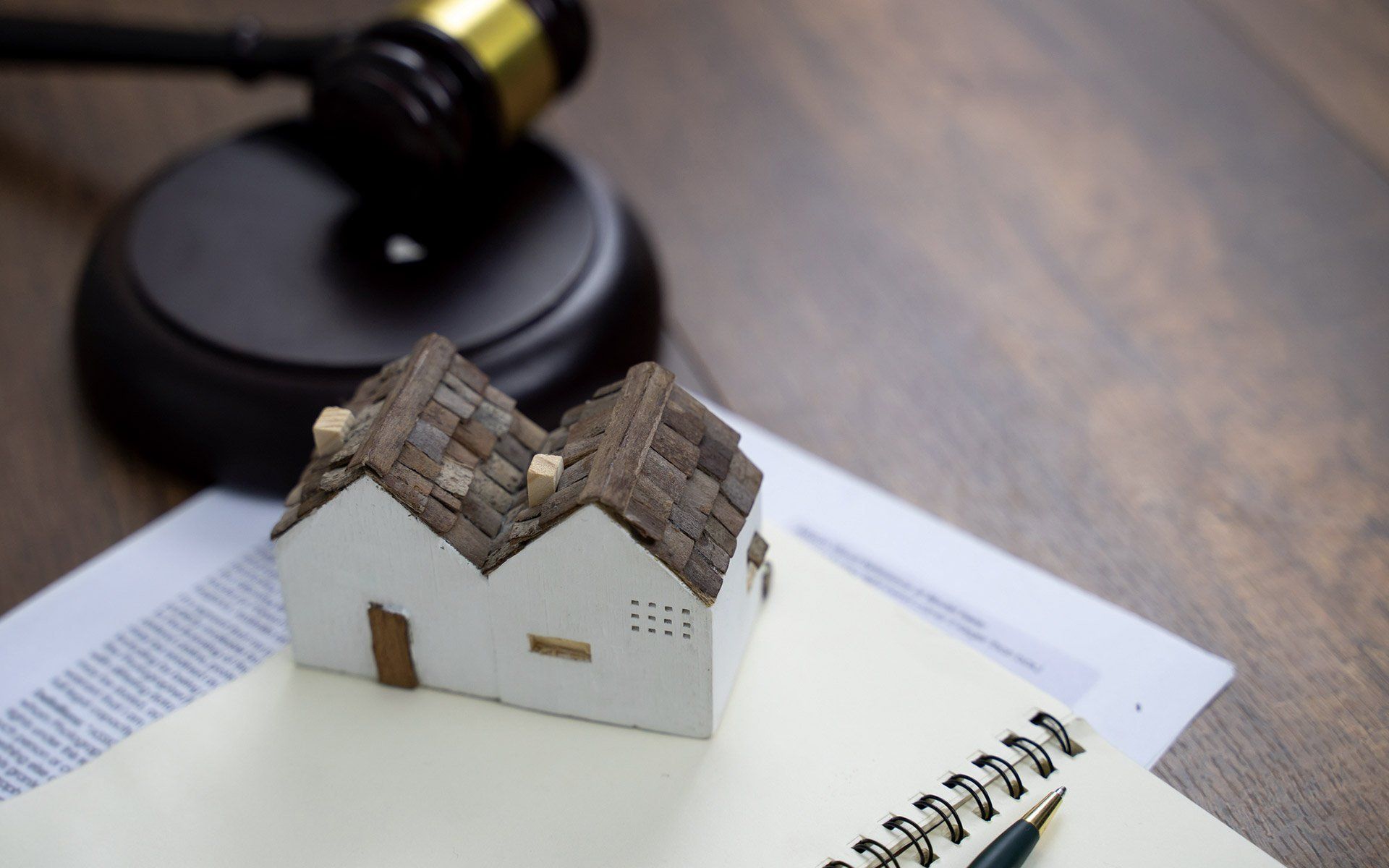 Gavel And Model House — Kokomo, IN — Davis & McDonald Law Firm