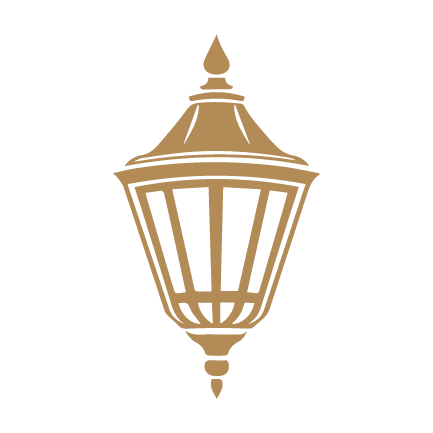 A silhouette of a lamp on a white background.