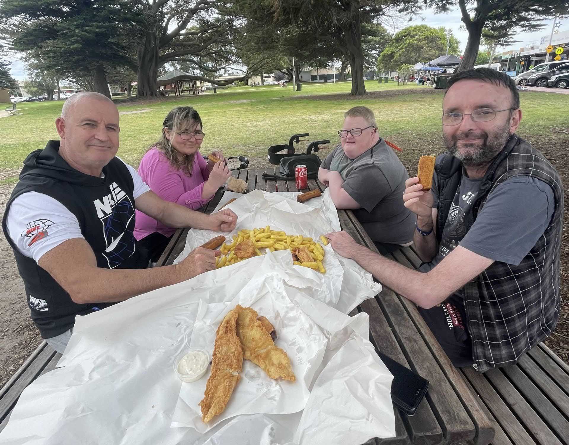 Group of People Having a Picnic Outdoor — Keilor East, VIC — North West Melbourne Family Respite