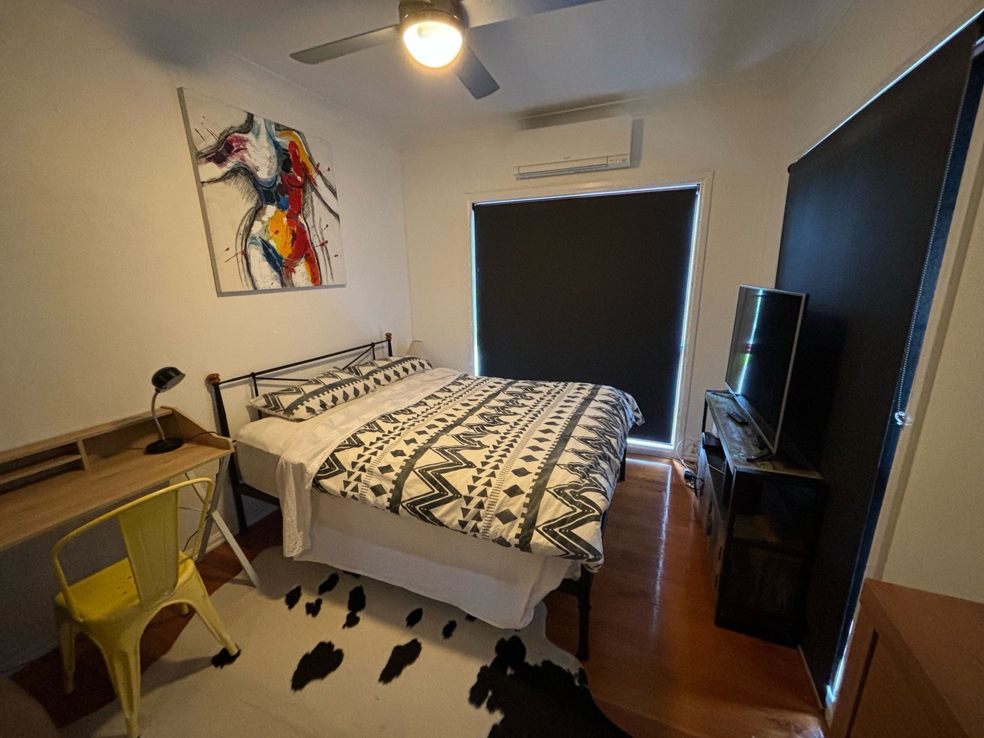Bedroom with Bed, Desk, & Television — Keilor East, VIC — North West Melbourne Family Respite