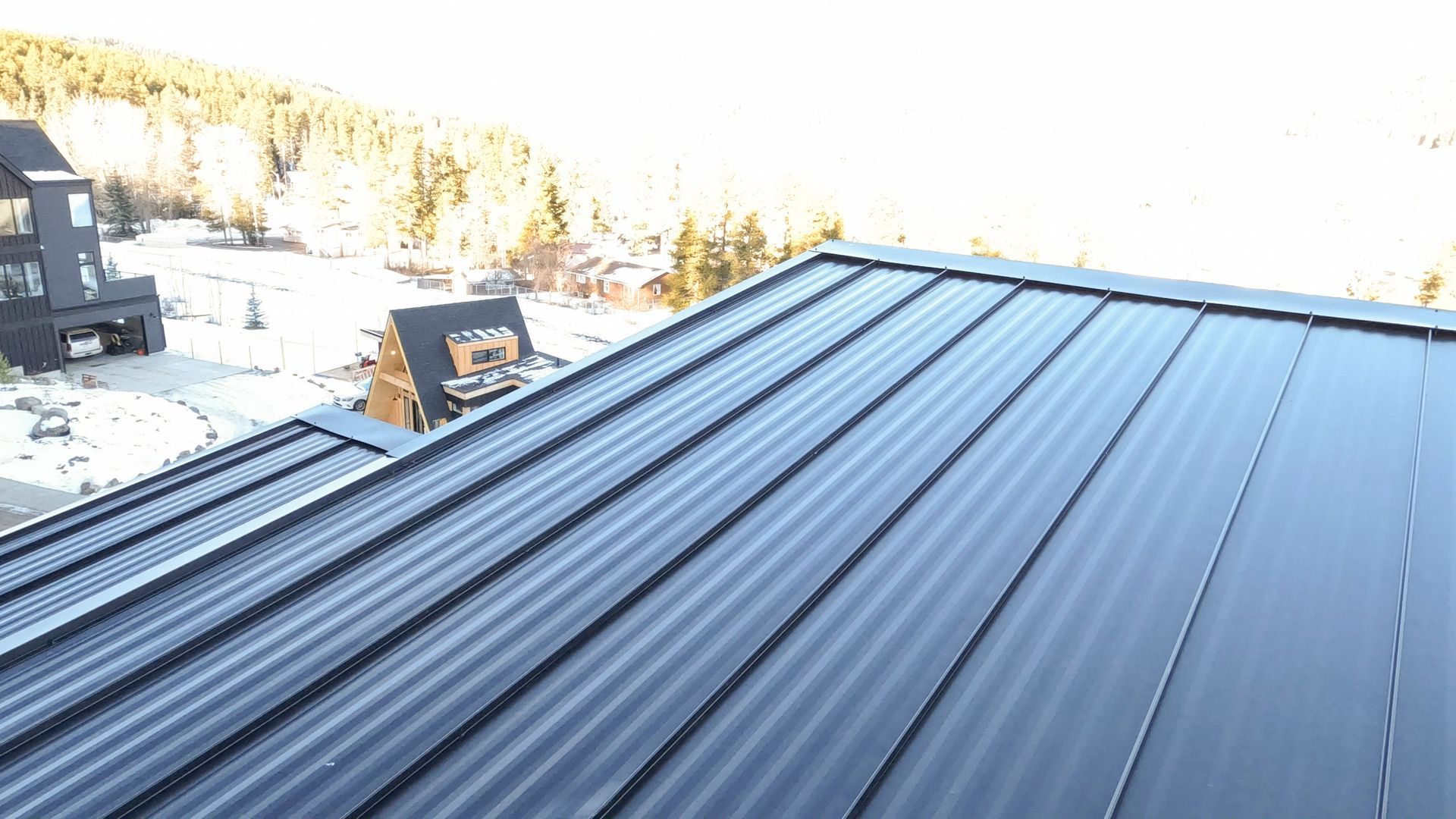 Black Metalic Roof - Calgary, AB - KRAFT Exteriors & Developments Ltd.