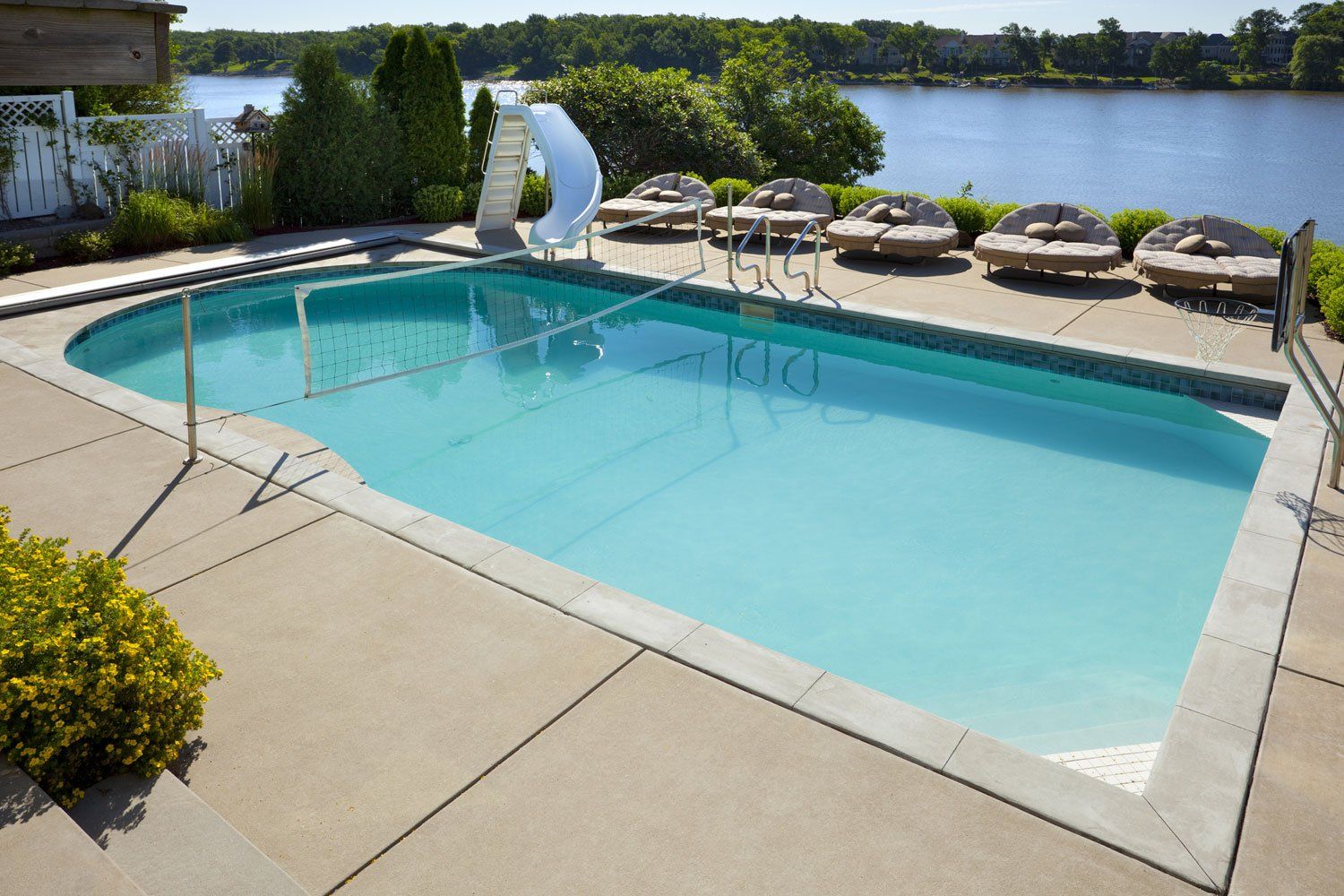 Luxury Swimming Pool with Waterfront View — Sydney, NSW — Nonabel Crete Pty Ltd Luxury Swimming Pool with Waterfront View — Sydney, NSW — Nonabel Crete Pty Ltd