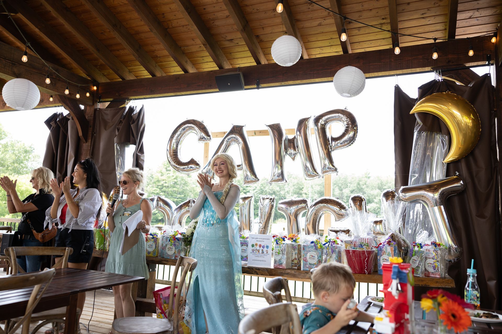 People celebrating at a