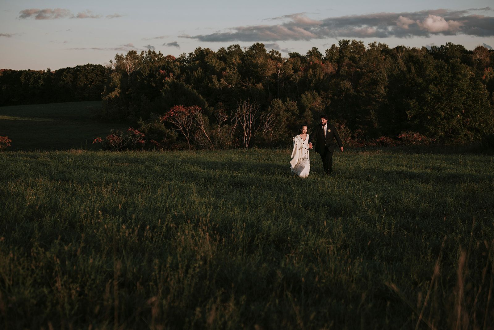 Fall  forest wedding Ontario near Toronto 